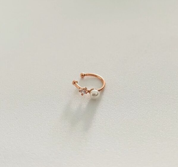 İnci Taş Detaylı Earcuff