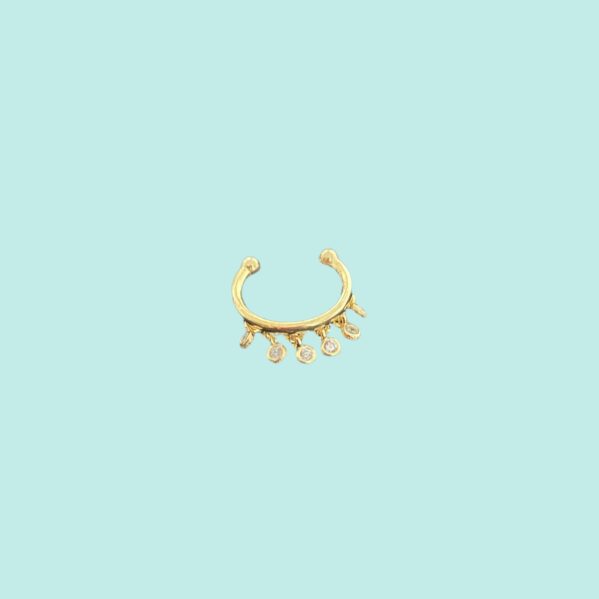 Sallantılı Taşlı Earcuff